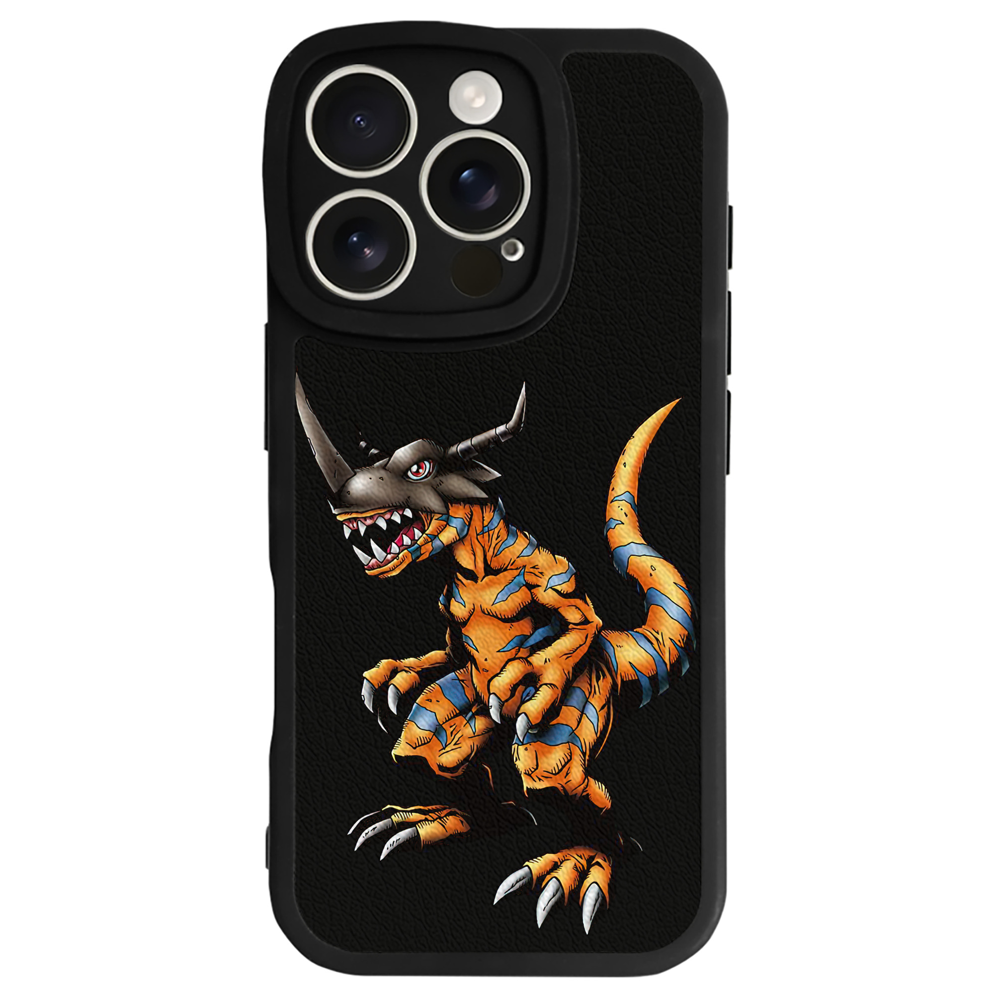 （画像用） Digimon デジタルモンスター/デジモン 【iPhone 16シリーズ対応】シリコンスマホケース（レザー調） 材質：シリコン